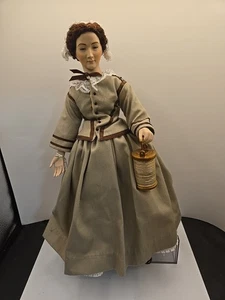 Florence Nightingale Krankenschwester Puppe-US HISTORICAL SOCIETY-SELTEN-17'' mit Ständer - Bild 1 von 10