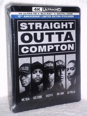 Straight Outta Compton (4K/Blu-ray, 2025, STEELBOOK) NEW NWA biography drama  - Image 1 of 4