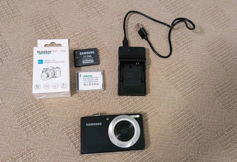 三星 PL100 1200 万像素数码相机双液晶自拍屏幕 – 可正常工作 — 第 1/4 张图片