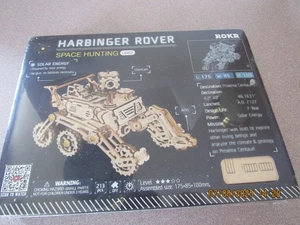 ROKR Harbinger Rover 3D Wooden Mechanical Model Kit Space Solar Robot NEW - Picture 1 of 4