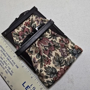 Monedero de cigarrillo tapiz floral Hong Kong vintage años 60 70 doble... - Imagen 1 de 6