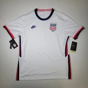 Nike CD0737-100 USA USMNT Soccer 2020-22 Home Jersey Mens Large BNWT - Picture 1 of 16