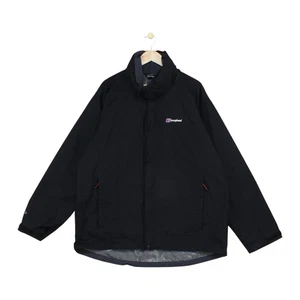 Chaqueta impermeable Berghaus AQ2 para hombre talla 2XL negra con capucha senderismo al aire libre - Imagen 1 de 15