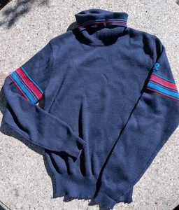 Vintage Demetre Rollkragenpullover gestreift Schurwolle Gr. Medium Krebsband - Bild 1 von 6