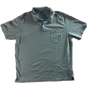 Polo de manga corta IZOD Saltwater Relaxed Classics a rayas para hombre talla L - Imagen 1 de 8