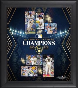 Brewers Framed 15x17 '23 National League Central Division Champs Collage - Picture 1 of 1