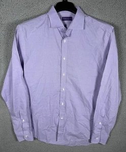 Ralph Lauren Hemd Herren Größe 17 Purple Label Geometrisch Knopfleiste Made in Italy - Bild 1 von 9