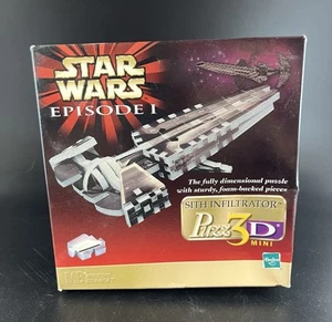 Vintage Star Wars Episode 1 Sith Infiltrator Puzz3D Mini 1999 Dimensional Puzzle - Picture 1 of 3