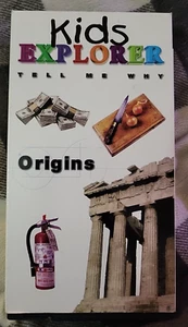 VINTAGE Kids Explorer Tell Me Why Origins VHS Tape - Picture 1 of 8