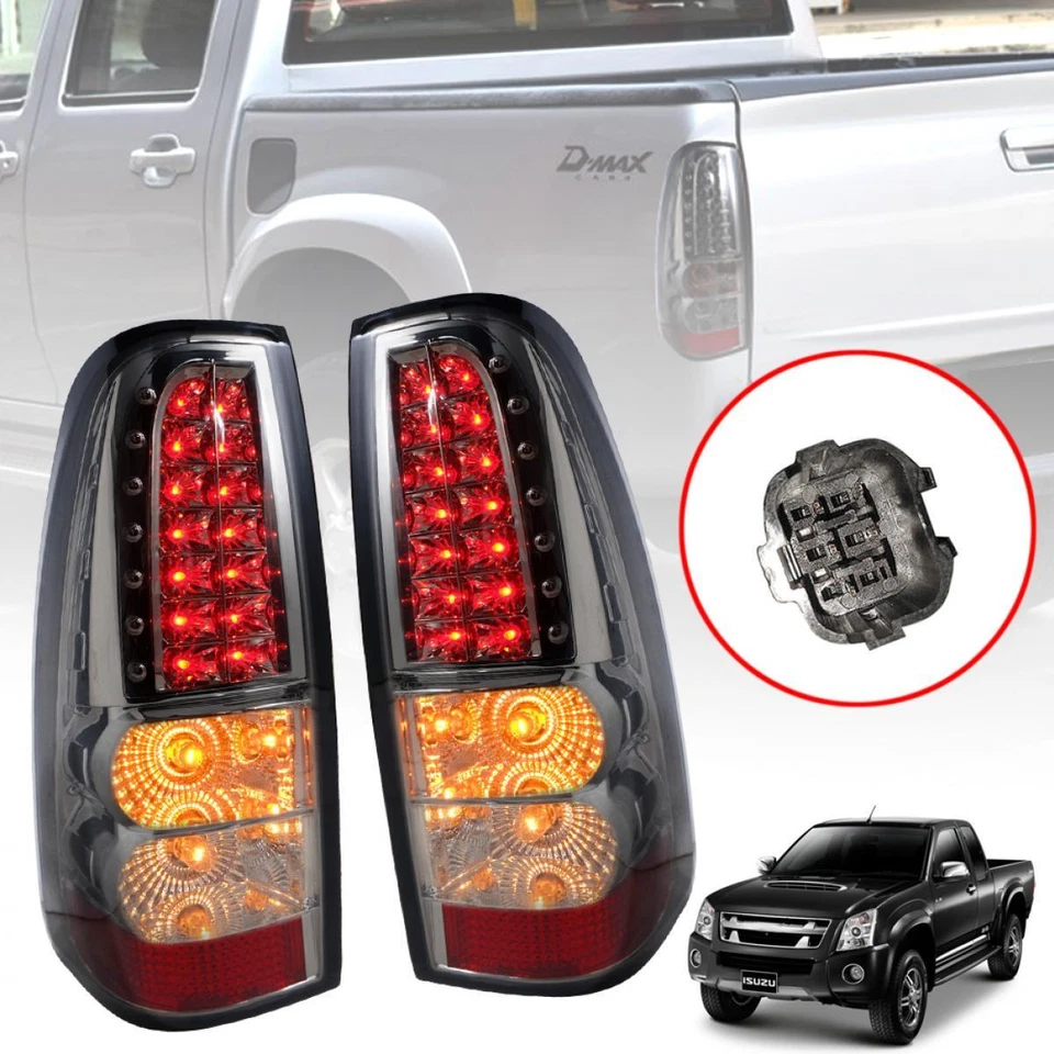 Luz trasera LR lámpara LED lente de humo para camioneta Isuzu Dmax D-max 2007-2011 Foto 1 de 4