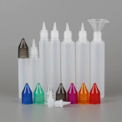 Unicorn 10ml 15ml 30ml Leer Flaschen Leerflasche Liquidflaschen Dropper Trichter