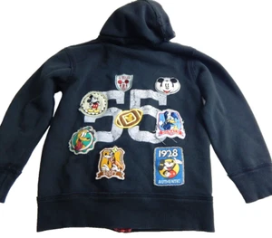 Disney Parks Kids Small Sweatshirt Disneyland Retro Patch Hoodie EUC - Picture 1 of 4