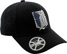 Cappello Attack on Titan Scout Symbol logo black curved bill Cap Hat ABYStyle