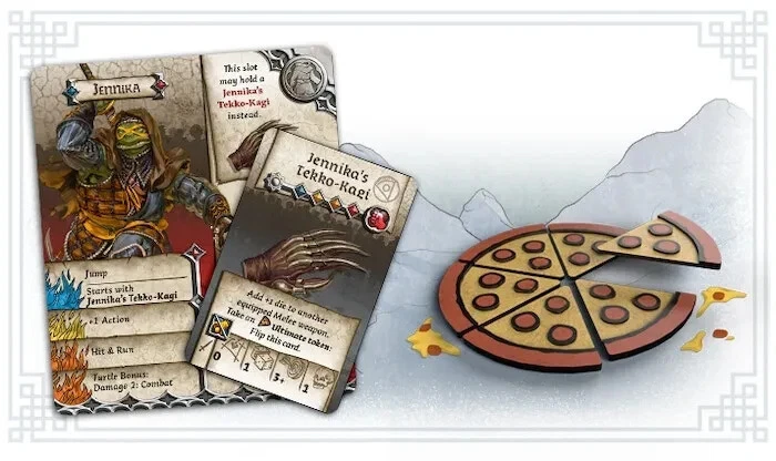 Zombicide: White Death Jennika and Plastic Pizza Tokens Pack - Kickstarter Exclu - Image 1 of 1
