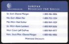 Surefax Broadcast Fax Service - Mortgage Specialists. Spécimen Téléphone Carte