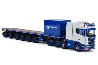 ! SALE ! IMC 80-1023 Tadano Scania S LKW + Nooteboom Flachbettauflieger 1:50 NEU - Bild 1 von 4