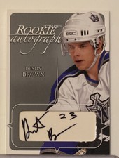 2003-04 In the Game Ultimate Memorabilia 4th Ed. #111 Dustin Brown #/100 RC AUTO