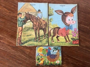 3 puzzles sous cellophane Editions TOURET années 70 - Picture 1 of 2
