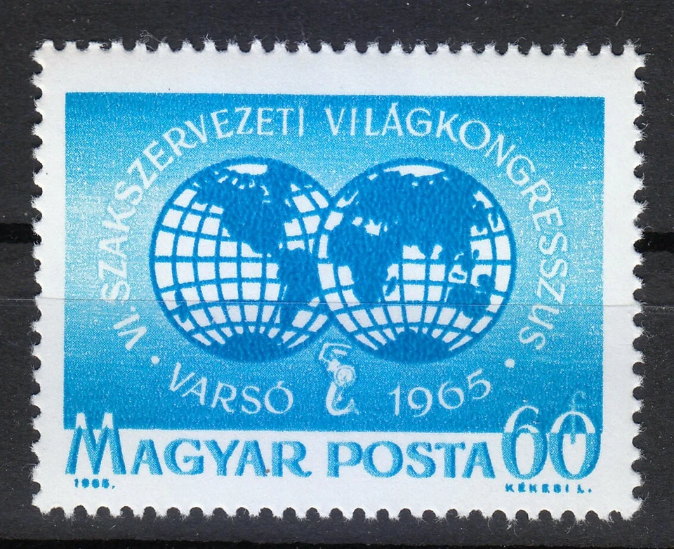 Hungría 1965 MNH Mi 2174 Sc 1705 Federación Sindical Mundial ** Foto 1 de 1