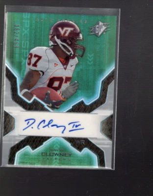 A8818-2007 SPx #169 David Clowney RC Auto /499 - NM-MT - Image 1 of 2