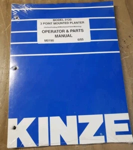 Kinze Model 3120 3 Point Mounted Planter Operator & Parts Manual #1J-2377-Y21 - Picture 1 of 3