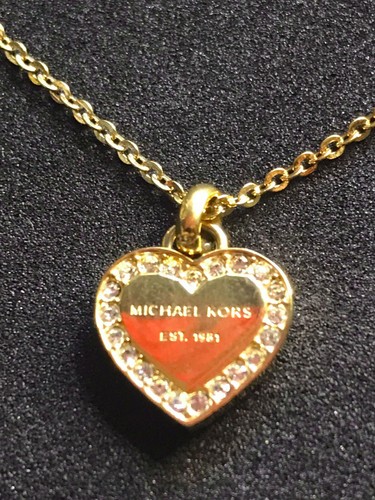 Michael Kors Mini Collana Ciondolo Cuore Cristallo 16