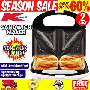 2 Slice Sandwich Maker Non-Stick Plates Sandwich/Jaffle Maker/Press Toaster - Picture 1 of 9