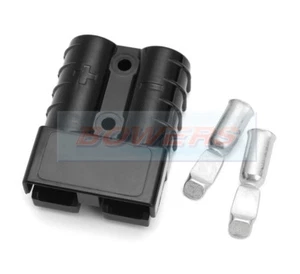 BLACK ANDERSON PLUG SB320 HOUSING CONTACTS CABLE HIGH CURRENT CONNECTOR BATTERY - Picture 1 of 1