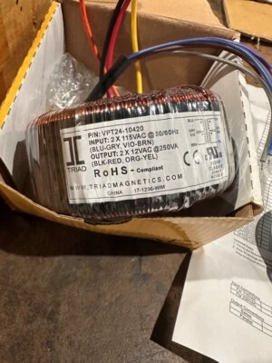 TRIAD #VPT24-10420 TRANSFORMADOR DE POTENCIA - (8) NUEVO Foto 1 de 4