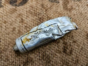 TUBO DE UNGÜENTO MÉDICO ALEMÁN ORIGINAL SEGUNDA GUERRA MUNDIAL PREVENCIÓN CONGELACIÓN RELIQUIA KURLAND - Imagen 1 de 4