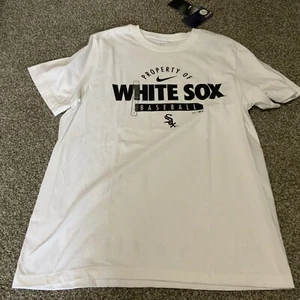 Chicago White Sox Nike White/Black Men’s Size: Large NWT Shirt Tee - Picture 1 of 4