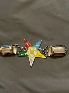 Colorful OES Order Eastern Star Sweater Clip Gold Freemason Fraternity NEW! - Picture 1 of 3