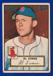 AL EVANS red sox 1952 TOPPS #152 FAIR - Picture 1 of 2