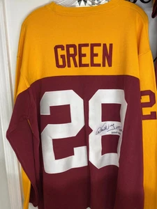 WASHINGTON REDSKINS DARRELL GREEN AUTOGRAPHED SIGNED JERSEY SWEATSHIRT SWEATER - Picture 1 of 4