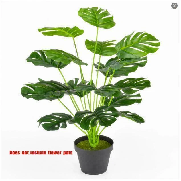 Palmera Artificial 21" Grande Plantas Falsas Sin Maceta para Interior Exterior Decoración del Hogar Foto 1 de 4