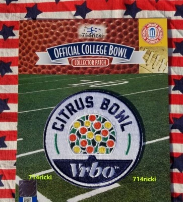 Official 2022 VRBO Citrus Bowl Patch Iowa Hawkeyes Kentucky Wildcats Collector - Image 1 of 2
