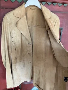 Walter Damen Leder Blazer Ziegenvelours natur 40 - Bild 1 von 10