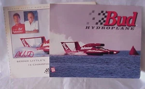 BUD Hydroplane Photos lot of 2 Miss Budweiser Info Card - Picture 1 of 5