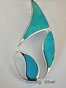 Pendentif - Turquoise - Argent - 925/1000 - NEUF * - Imagen 1 de 3