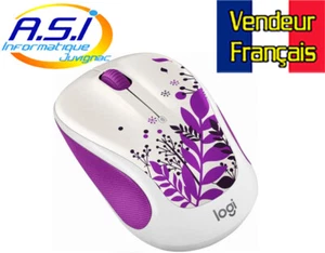 Souris sans fil Optique M315c Logitech Blanc et Violet VENDEUR FRANÇAIS - Photo 1/3