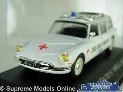 CITROEN DS ID19 MODELO COCHE BLANCO ESTADO AMBULANCIA EMERGENCIA ESCALA 1:43 IXO K8 Foto 1 de 4