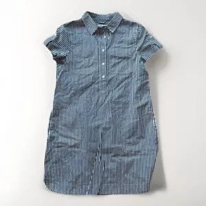 NEW Vineyard Vines Dress Harbor Shirt Size 2 Black White Striped Short Sleeve - Picture 1 of 8