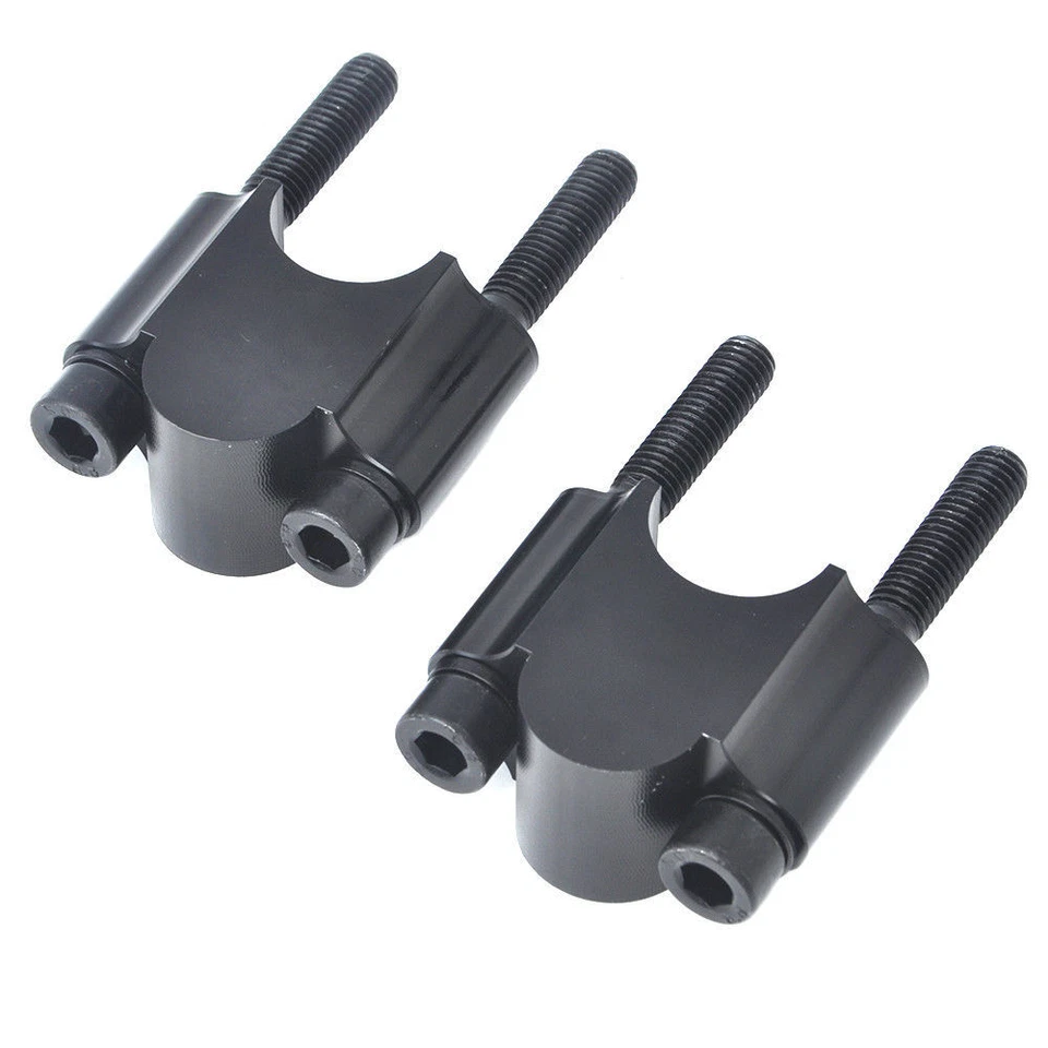 Kit espaciador elevadores manillar negro 30 mm barras de 7/8" motocicleta para moto todo terreno Foto 1 de 4