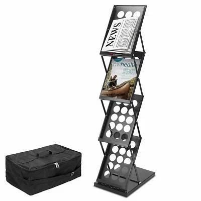 LINNO® A4 PORTABLE FOLDING EXHIBITION BROCHURE DISPLAY STAND