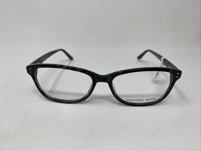 GEOFFREY BEENE G 319 MARRÓN 53/16/135 B:37 MARRÓN CUERNO FLEX BISAGRA GAFAS -Y54 Foto 1 de 4