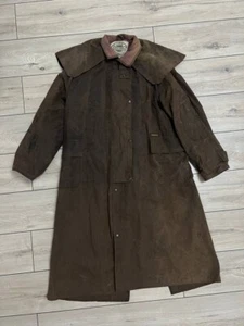 Vintage Australian Driza-Bone Riding Coat Long size M - Picture 1 of 10