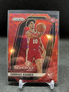 2024-25 Panini Prizm Monopoly Zaccharie Risacher #27 Red Wave (RC) Atlanta Hawks - Picture 1 of 2