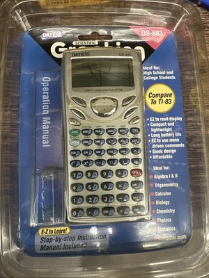 DateXX Scientific Graphing Calculator DS-883 Brand New In Package  - Image 1 of 4