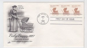 TurtlesTradingPost - Baby Buggy - Transport 1984 #1902 Artcraft FDC - Bild 1 von 1