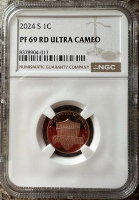 2024-S Proof Lincoln Shield Cent - NGC PF 69 RD Ultra Cameo - Brown Label - Image 1 of 4